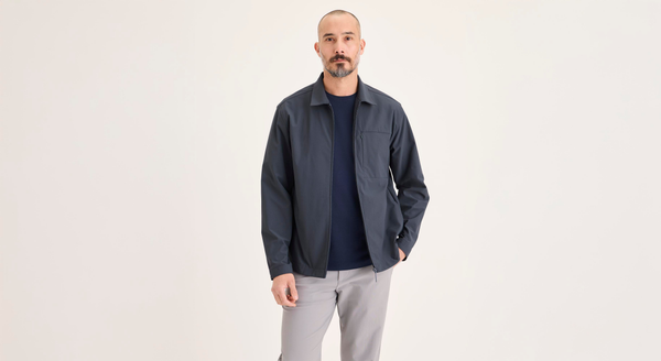 dockers Go Overshirt Regular Fit with Airweave Ombre Blue