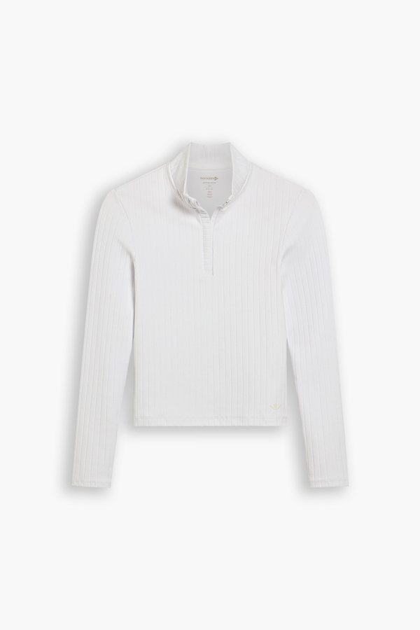 Dockers Go Quarter-Zip Pullover Slim Fit Lucent White