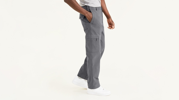 Dockers Go-To Cargos Straight Fit (Big And Tall) Burma Grey