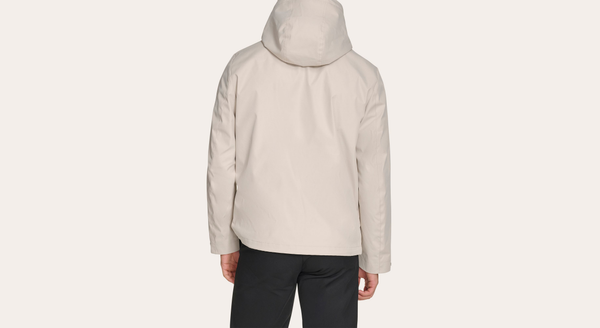 Dockers Hooded Rain Jacket Regular Fit Sahara Khaki