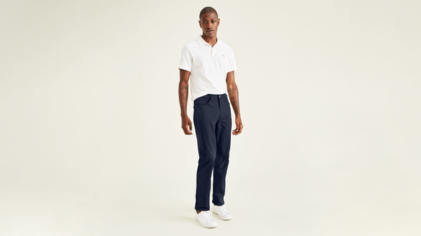 dockers Jean Cut Pants Straight Fit (Big and Tall) Blue