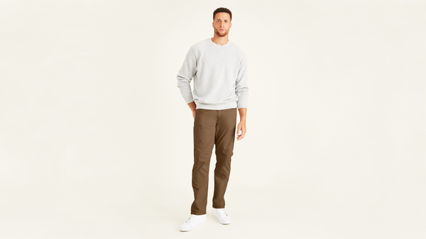 dockers Jean Cut Pants Straight Fit (Big and Tall) Brown