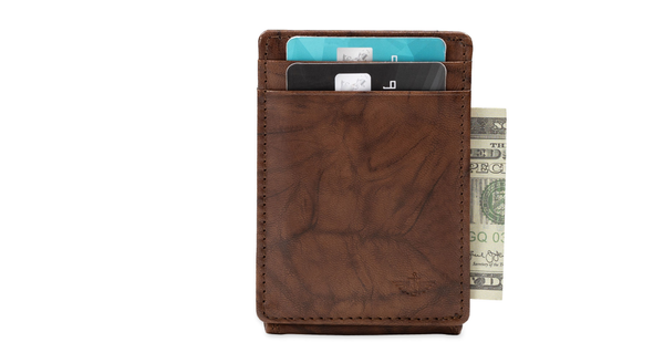 dockers Leather RFID Wide Magnetic FPW Wallet Brown
