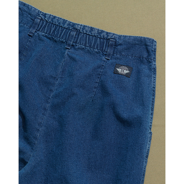 Dockers Made In USA Double Pleated Denim Pants - 26 X 30 Blue