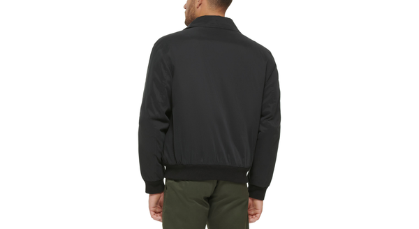 Dockers Microtwill Relaxed Laydown Collar Bomber Black