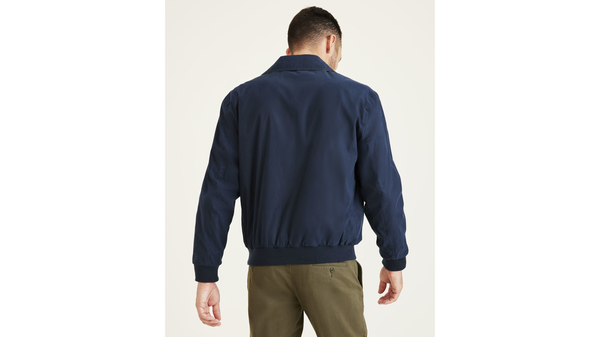 Dockers Microtwill Relaxed Laydown Collar Bomber Blue