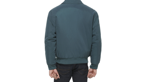Dockers Microtwill Relaxed Laydown Collar Bomber Green
