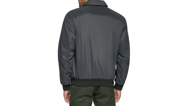 Dockers Microtwill Relaxed Laydown Collar Bomber Grey