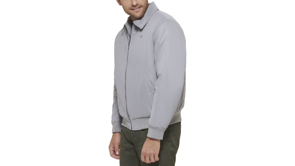 Dockers Microtwill Relaxed Laydown Collar Bomber Grey