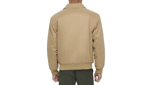 Dockers Microtwill Relaxed Laydown Collar Bomber Tan