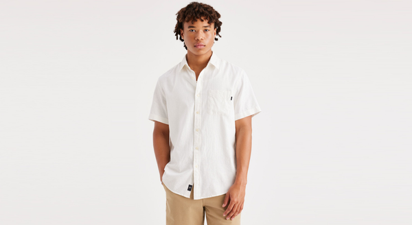 dockers Original Button Up Regular Fit Lucent White