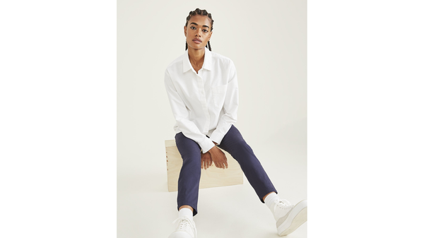 Dockers Original Button-Up Shirt Relaxed Fit Lucent White