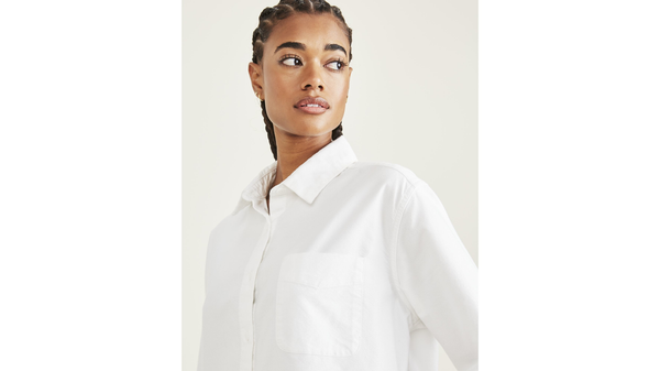Dockers Original Button-Up Shirt Relaxed Fit Lucent White