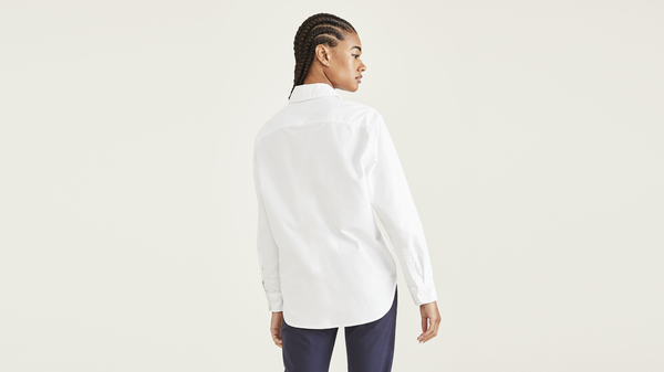 Dockers Original Button-Up Shirt Relaxed Fit Lucent White