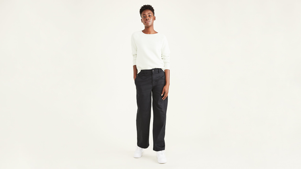 dockers Original Chinos High Waisted Straight Fit Beautiful Black