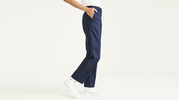 Dockers Original Chinos High Waisted Straight Fit Blue