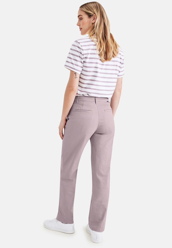 Dockers Original Chinos High Waisted Straight Fit Purple Dove