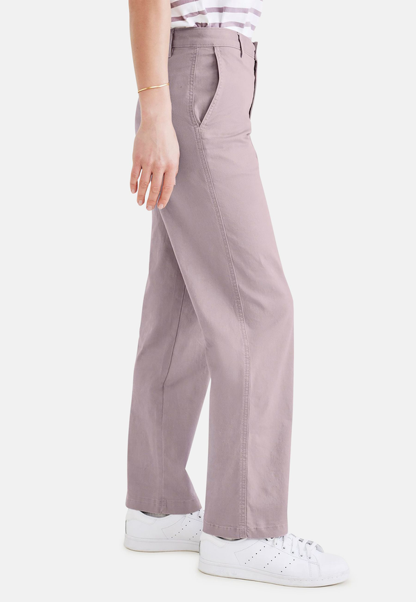 Dockers Original Chinos High Waisted Straight Fit Purple Dove