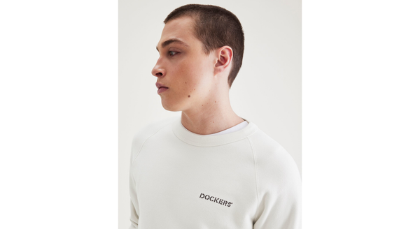 Dockers Original Crewneck Sweatshirt Regular Fit White