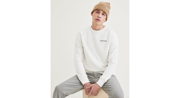 Dockers Original Crewneck Sweatshirt Regular Fit White