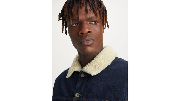 Dockers Original Sherpa Trucker Jacket Regular Fit Blue