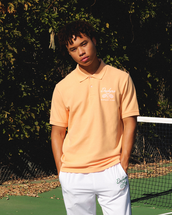 dockers Racquet Club All Court Polo Regular Fit Orange Chiffon
