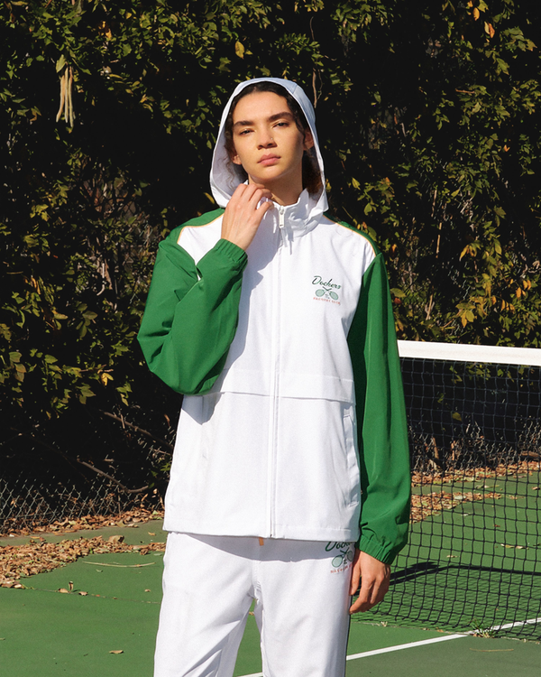 dockers Racquet Club Collared Anorak Regular Fit Lucent White