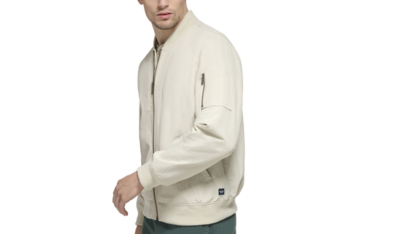 Dockers Recycled Sail Nylon Bomber Jacket Sahara Khaki