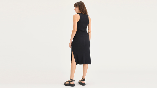 Dockers Rib Knit Tank Dress With Lofi Knit Slim Fit Beautiful Black