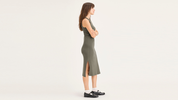 Dockers Rib Knit Tank Dress With Lofi Knit Slim Fit Green