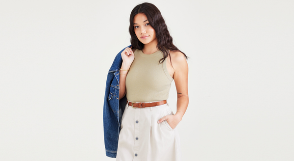 Dockers Rib Tank With Lofi Knit Slim Fit Sahara Khaki