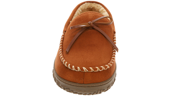 Dockers Rugged Microsuede Boater Moccasin Slippers Brown