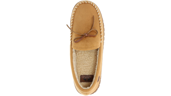 Dockers Rugged Microsuede Boater Moccasin Slippers Tan