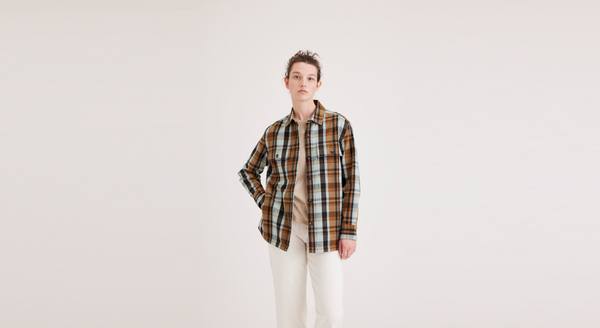 dockers Shirt Jacket Relaxed Fit Hielo Caramel Café