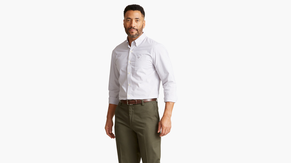 dockers Signature Comfort Flex Shirt Classic Fit Grey