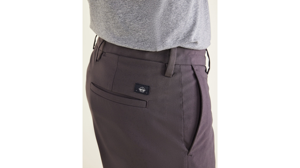 Dockers Signature Go Khakis Straight Fit (Big And Tall) Grey
