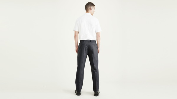 Dockers Signature Iron Free Khakis Classic Fit With Stain Defender® Grey