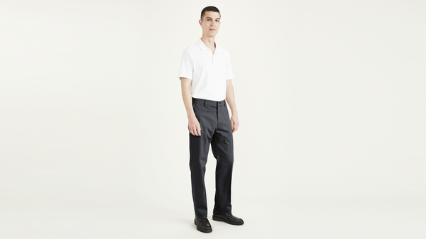 dockers Signature Iron Free Khakis Classic Fit with Stain Defender® Grey