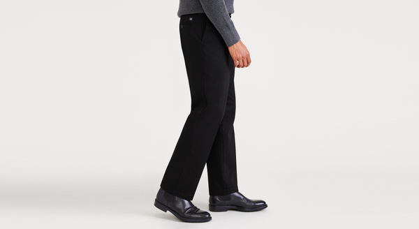 Dockers Signature Iron Free Khakis Pleated Classic Fit With Stain Defender® (Big And Tall) Beautiful Black