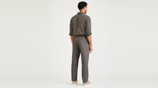 Dockers Signature Iron Free Khakis Pleated Classic Fit With Stain Defender® Brown