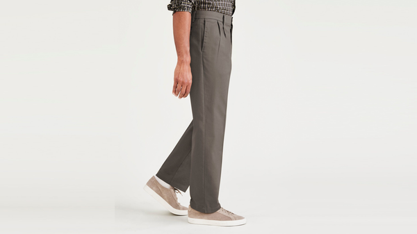 Dockers Signature Iron Free Khakis Pleated Classic Fit With Stain Defender® Brown