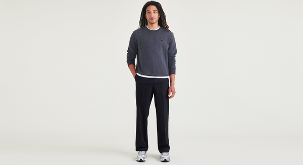 dockers Signature Iron Free Khakis Relaxed Fit with Stain Defender® Beautiful Black