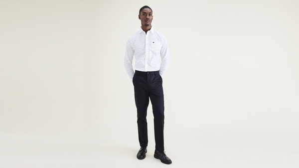 dockers Signature Iron Free Khakis Slim Fit with Stain Defender® Beautiful Black