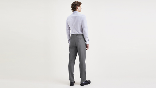 Dockers Signature Iron Free Khakis Straight Fit With Stain Defender® (Big And Tall) Grey