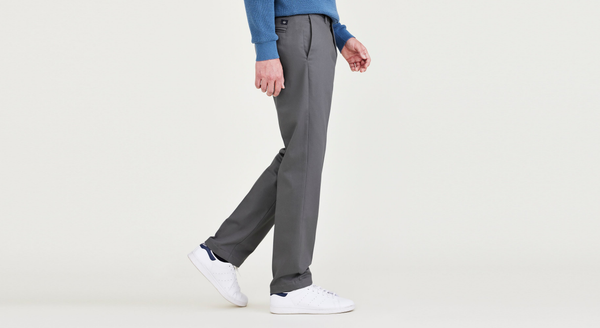 Dockers Signature Iron Free Khakis Straight Fit With Stain Defender® Burma Grey