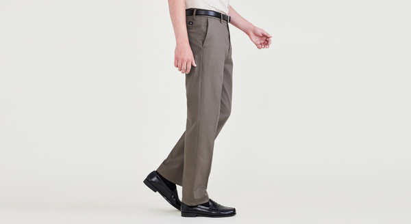 Dockers Signature Iron Free Khakis Straight Fit With Stain Defender® Grey