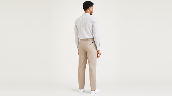 Dockers Signature Iron Free Khakis Straight Fit With Stain Defender® Grey
