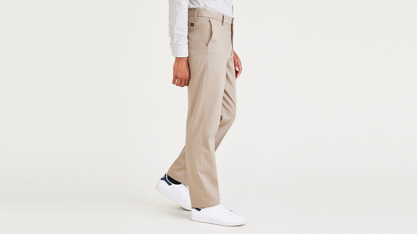 Dockers Signature Iron Free Khakis Straight Fit With Stain Defender® Grey