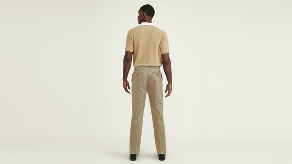 Dockers Signature Iron Free Khakis Straight Fit With Stain Defender® (Big And Tall) New British Khaki