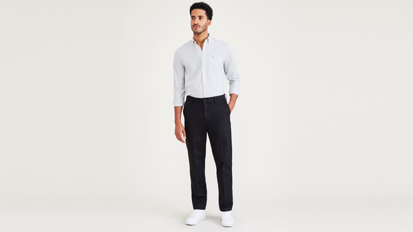 dockers Signature Iron Free Khakis Straight Fit with Stain Defender® Beautiful Black